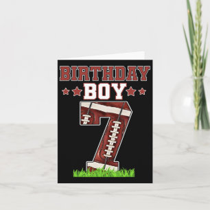 Verjaardag Jongen 7 Football Lover Ball 7 jaar oud Kaart