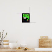 Verjaardag Jongen 7e Verjaardag IM 7 Jaar Oude Gam Poster (Keuken)