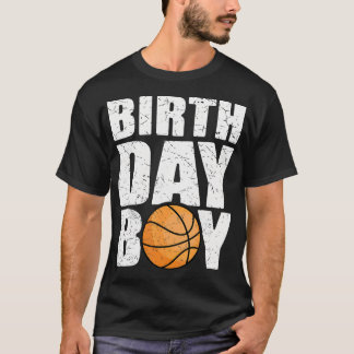 Verjaardag Jongen Basketbal Thema Feest Toekomstig T-shirt