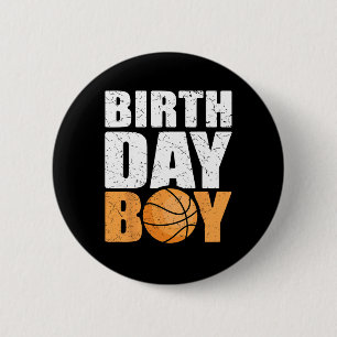 Verjaardag Jongen Bysketbyll Theme Party Future By Ronde Button 5,7 Cm