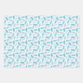 Verjaardag Jongen Coördinerende Patroon Wrapping P Inpakpapier Vel (Voorkant 2)