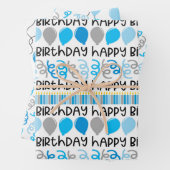Verjaardag Jongen Coördinerende Patroon Wrapping P Inpakpapier Vel (In situ)