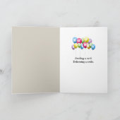 Verjaardag Jongen en Meisje met Tin Can Telefoon Kaart (Binnen)