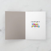 Verjaardag jongen en meisje met tinnen bliktelefoo kaart (Binnen)