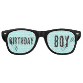 VERJAARDAG JONGEN GRAPPIGE FEESTZONNEBRIL RETRO ZONNEBRIL (Voorkant)