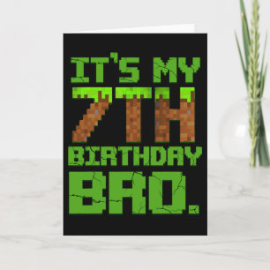 Verjaardag Jongen Het is Mijn 7e Verjaardag Gamer Kaart