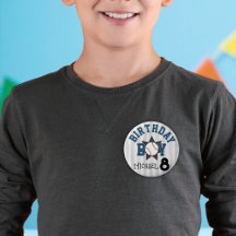 Verjaardag jongen honkbal aangepaste naam nummer