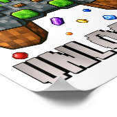 Verjaardag Jongen Level 7 Ontgrendeld 7e Verjaarda Poster (Hoek)