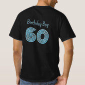 Verjaardag Jongen Mannen T-shirt (Achterkant)