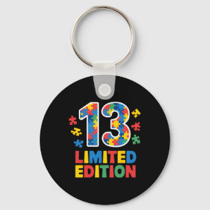Verjaardag Jongen Meisje 13 Jaar Oud T-shirt voor Sleutelhanger