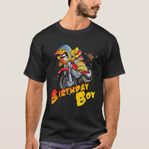 Verjaardag Jongen Motorcross Racer Schattige Carto T-shirt