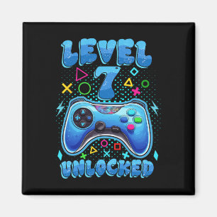 Verjaardag Jongen Niveau 7 Unlocked Video Gamer Ve Magneet