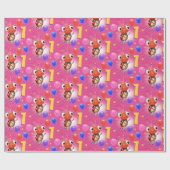 Verjaardag Jongen of Meisje Leeftijd 1 Lieveheersb Cadeaupapier (Vlak)