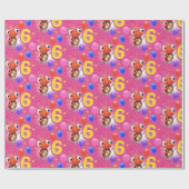 Verjaardag Jongen of Meisje leeftijd 6 Ladybug inp Cadeaupapier (Vlak)