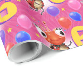 Verjaardag Jongen of Meisje leeftijd 6 Ladybug inp Cadeaupapier (Rol Hoek)