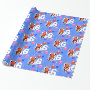 Verjaardag Jongen of Meisje leeftijd 6 Ladybug inp Cadeaupapier