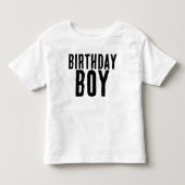 VERJAARDAG JONGEN PEUTER T-SHIRTS (Voorkant)