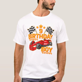 Verjaardag Jongen Race Car Driver T-shirt