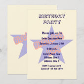 Verjaardag Jongen Schattigee Partij Kaart (Voorkant / Achterkant)