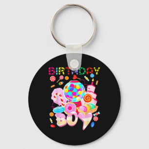 Verjaardag Jongen Snoep Land Snoep Crew Sweet Birt Sleutelhanger