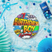 Verjaardag Jongen Stripverhaal Party Papieren Bordje (Feest)