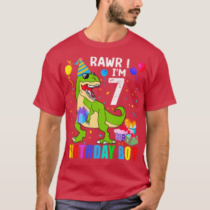 Verjaardag Jongen T Rex Dinosaurus 2 T-shirt
