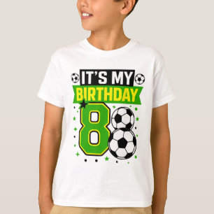 Verjaardag Jongen T-shirts 8 Voetbal Het Is Mijn 8