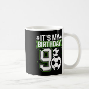 Verjaardag Jongen T-Shirts 9 Voetbal Het Is Mijn 9 Koffiemok