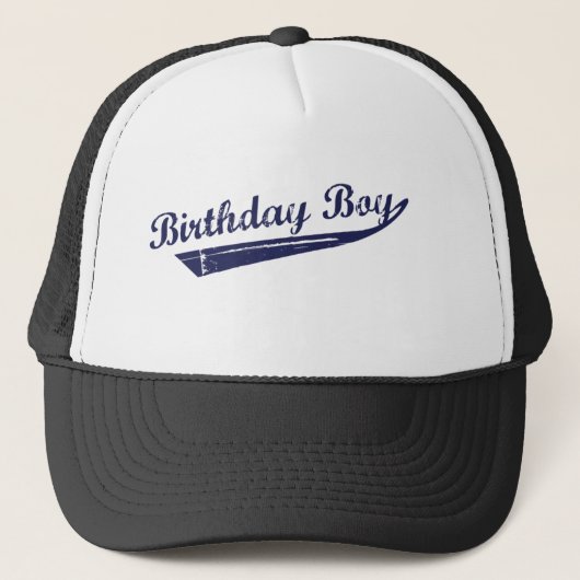 Verjaardag jongen team shirt trucker pet (Voorkant)