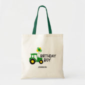 Verjaardag jongen tractor tote bag (Voorkant)