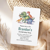 Verjaardag Jongens Cute Dinosaur Kaart