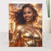 Verjaardag & Jubileum Superheld Kaart (Achterkant)