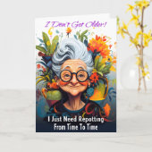 Verjaardag - jubileum tuinieren thema kaart (Gele Bloem)