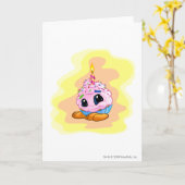 Verjaardag JubJub Kaart (Gele Bloem)