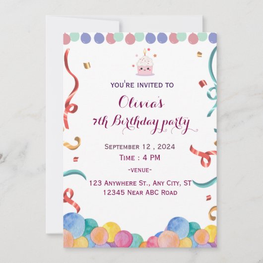 Verjaardag Kaart (Voorkant)