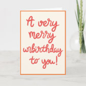 Verjaardag Kaart (Voorkant)