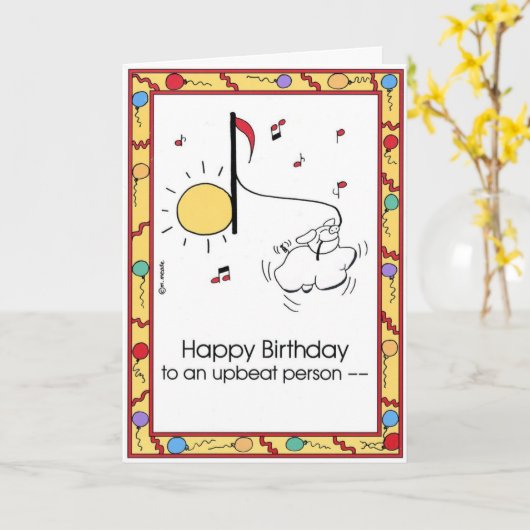 VERJAARDAG KAART (Gele Bloem)