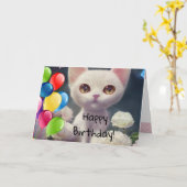 Verjaardag  kaart (Gele Bloem)