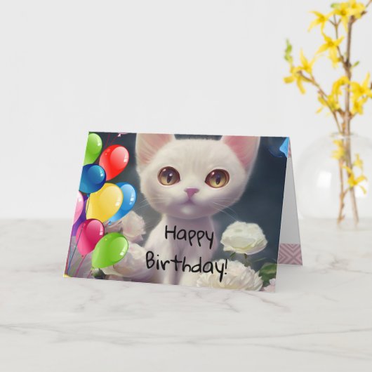 Verjaardag  kaart (Gele Bloem)