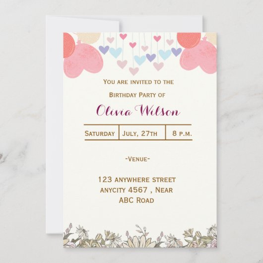 Verjaardag Kaart (Voorkant)