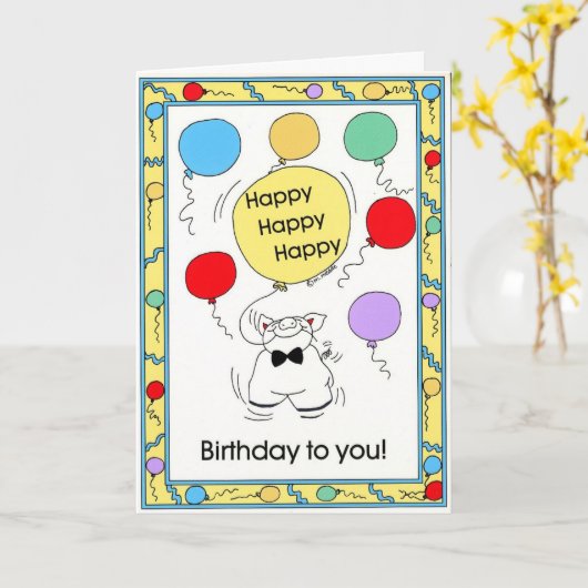 VERJAARDAG KAART (Gele Bloem)