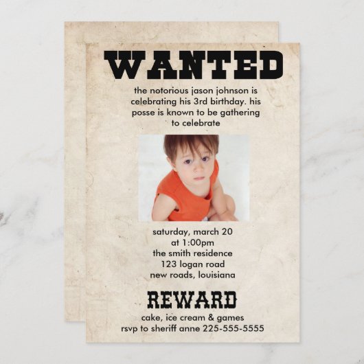 Verjaardag Kaart (Voorkant / Achterkant)