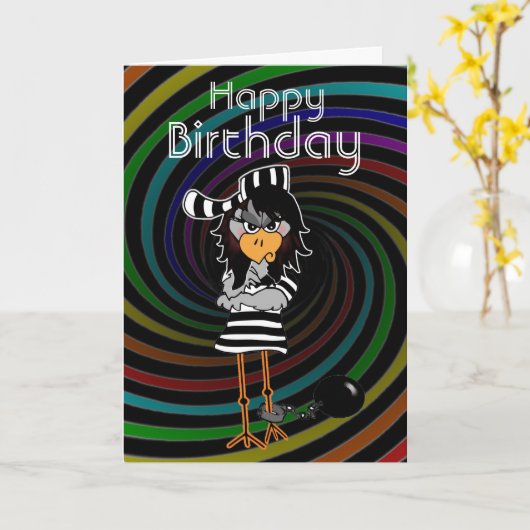 Verjaardag Kaart (Gele Bloem)