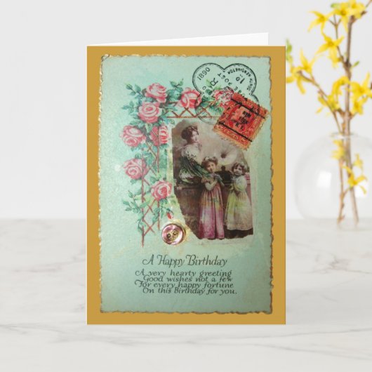  verjaardag kaart (Gele Bloem)