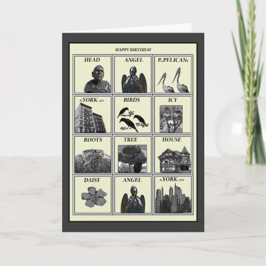 verjaardag kaart (Voorkant)