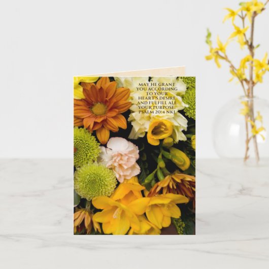 VERJAARDAG KAART 2 (Gele Bloem)