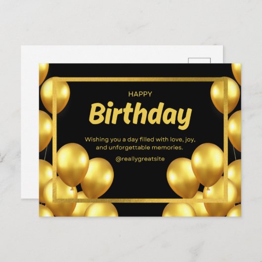 Verjaardag Kaart 2025 (Voorkant / Achterkant)