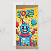 Verjaardag Kaart 2025 - Feest (Voorkant)