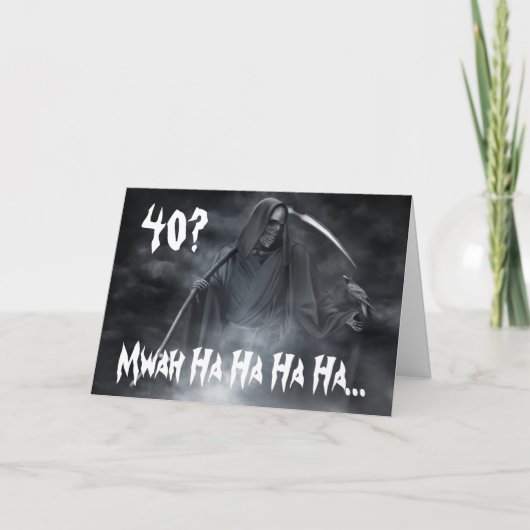Verjaardag Kaart 40e. (Voorkant)