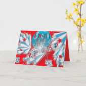 Verjaardag Kaart 4 juli (Gele Bloem)